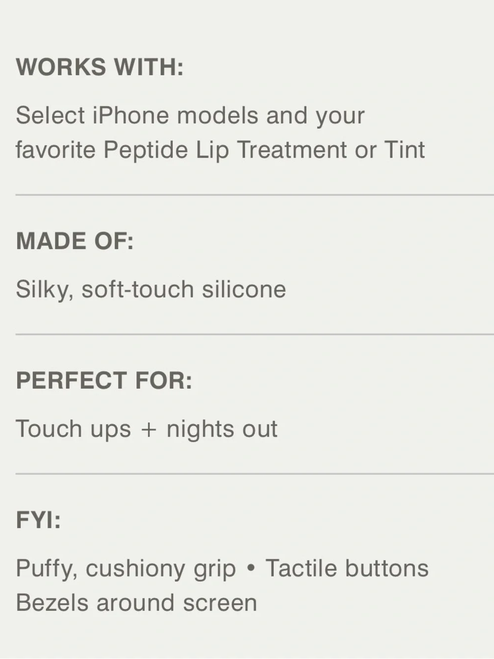 LNIB rhode iPhone 13 Pro Toast Peptide Lip Holder Silky Silicone Case